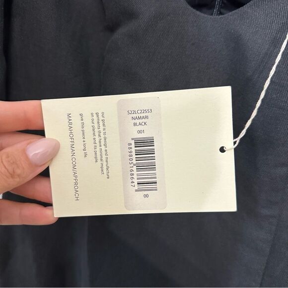 Mara Hoffman Midi Linen-Blend Namari Puff-Sleeve Dress - Picture 10 of 11